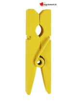 Mini yellow wooden tongs Mini yellow wooden tongs