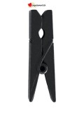 Mini pinces en bois noir