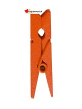 Orange mini wooden tongs Orange mini wooden tongs