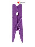 Mini pinces en bois prune