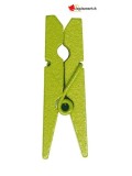 Mini pinces en bois vert