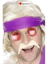 Moustache adhésive seventies - hippie blond Moustache adhésive seventies - hippie blond