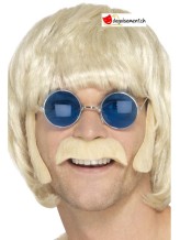 Moustache et favoris hippie blond Moustache et favoris hippie blond