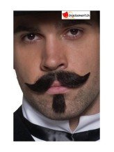 Moustache et petit bock brun western Moustache et petit bock brun western
