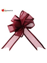 Automatische Schleife Organdi bordeauxrot Automatische Schleife Organdi bordeauxrot
