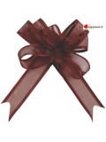 Noeud automatique Organdi chocolat