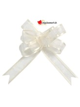 Automatische Schleife Organdi elfenbeinfarben Automatische Schleife Organdi elfenbeinfarben