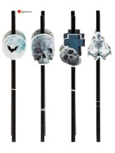 Halloween Strohhalm - 19cm - 8 Stück