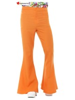 Pantalon pattes d'éléphant orange homme