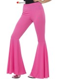 Pink Flared Trousers Ladies