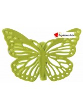 Metal butterfly on green clip