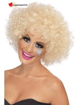 Perruque afro blond adulte 120g Perruque afro blond adulte 120g