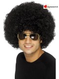 Perruque afro noir adulte 120g