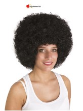 Perruque afro noir adulte Perruque afro noir adulte