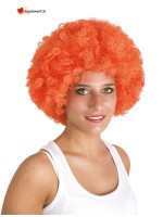 Adult orange afro wig