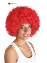 Perruque afro rouge adulte Perruque afro rouge adulte