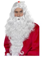 Parrucca e barba di Babbo Natale Parrucca e barba di Babbo Natale