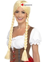 Perruque blonde avec tresse - heidi Perruque blonde avec tresse - heidi