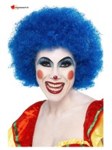 Perruque clown afro bleu Perruque clown afro bleu