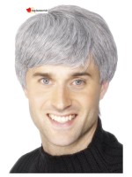 Short grey man wig