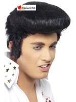 Perruque Elvis noir