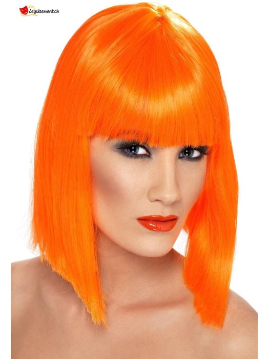 Perruque Glam orange