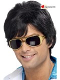 Perruque noir 70's shag