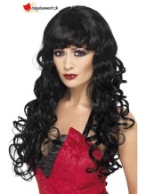 Perruque de sirène noire taille unique Perruque de sirène noire taille unique