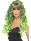 Perruque Sirène vert-noir