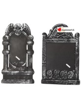 Grabstein mit Schiefer und Kreide - 39cm - 1 Stück