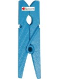 Pinces en bois turquoise