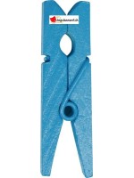 Turquoise wooden tongs