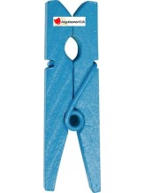 Pinces en bois turquoise Pinces en bois turquoise