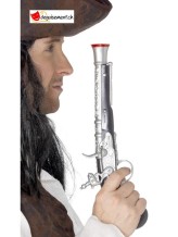 Pistolet pirate argenté