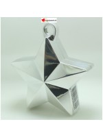 Balloon weight - Silver metallic star