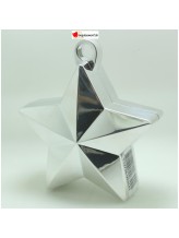 Balloon weight - Silver metallic star Balloon weight - Silver metallic star