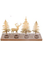 Forest candle holder - 30x8x13.5cm - 1 piece