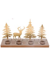 Kerzenhalter Wald - 30x8x13.5cm - 1 Stück