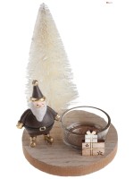 Kerzenhalter Weihnachtsmann - 10x14cm - 1 Stück