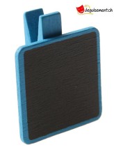 Portes noms ardoise carre turquoise - 6 pces Portes noms ardoise carre turquoise - 6 pces