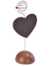 Portes noms ardoise coeur chocolat Portes noms ardoise coeur chocolat