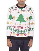 Pull et bonnet de Noël - Gingerman et Sapin - Adulte Pull et bonnet de Noël - Gingerman et Sapin - Adulte