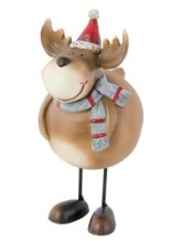 Rentier mit Schal - 21cm