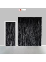 Black party curtain