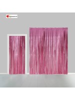 Pink party curtain