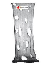 Zerrissener schwarzer Türvorhang - 150cm