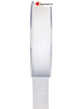 Ruban organdi 20 mts 7mm blanc Ruban organdi 20 mts 7mm blanc