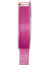 Ruban organdi 20 mts 7mm fuchsia Ruban organdi 20 mts 7mm fuchsia