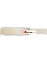 Ruban organdi 20 mts 7mm ivoire<br> Ruban organdi 20 mts 7mm ivoire<br>
