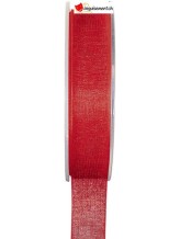 Ruban organdi 20 mts 7mm rouge Ruban organdi 20 mts 7mm rouge